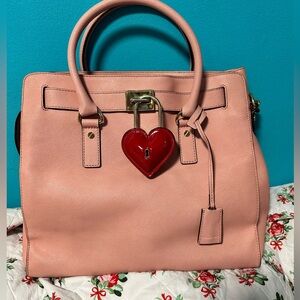 Michael Kors Pink Hamilton Tote Bag